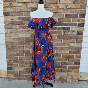 Grace Elements Off The Shoulder Floral Maxi Dress